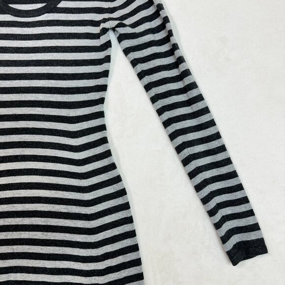 Zara Women's M Striped Midi Long Sleeve Pencil Bodycon Dress Casual Fashion - Picture 8 of 15